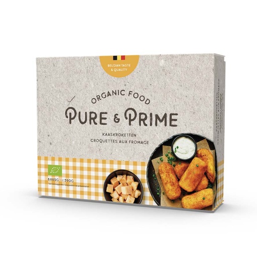 Pure & Prime Kaaskroketten bio 6x65g
