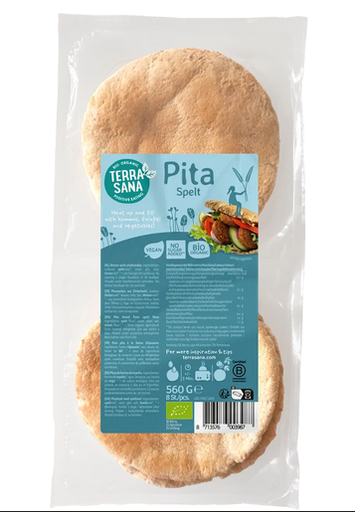[33218] Terrasana Pitabroodjes spelt bio 560g
