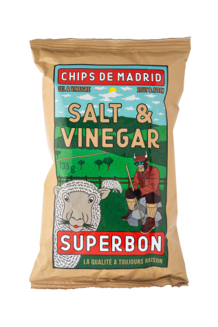 Superbon Salt & Vinegar chips 125g
