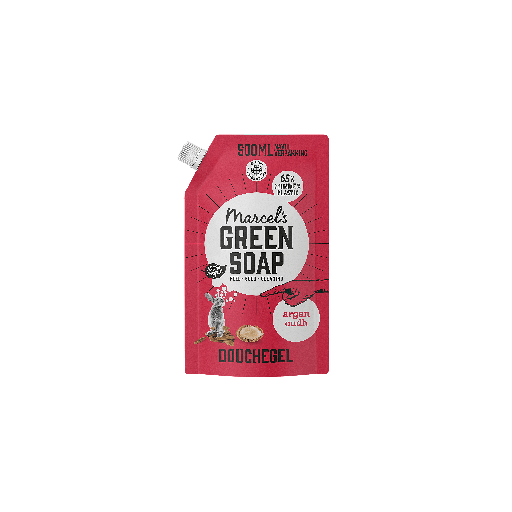 M. Green soap Douchegel Argan & oudh navulling 500ml