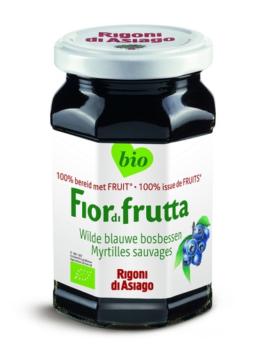 Fiordifrutta Blauwe bosbessen confituur bio 250g
