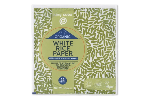 King Soba Witte rijst papier bio 200g