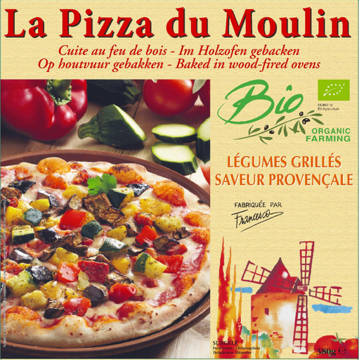 La Pizza du Moulin pizza Provençaalse groenten bio 380g