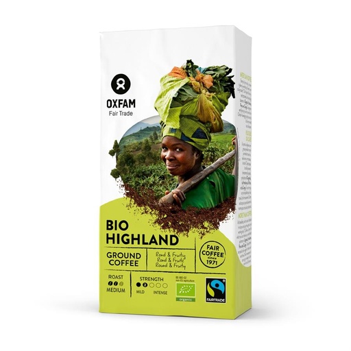 Oxfam BIO Koffie gemalen Highland 250g