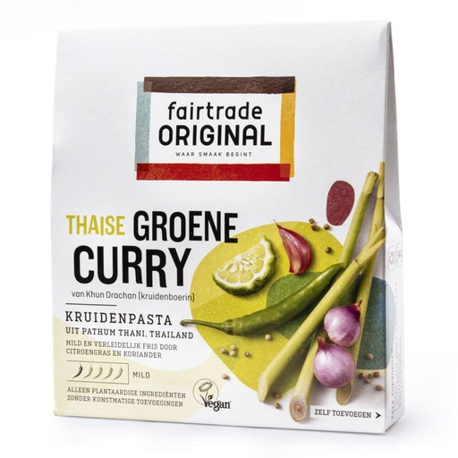 Oxfam Groene curry kruidenpasta 70g