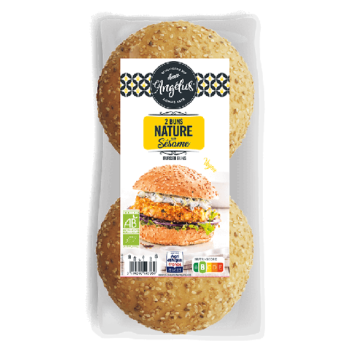 L'Angelus Hamburgerbroodjes bio 2x75g