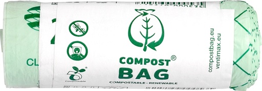 COMPBAG Afvalzak composteerbaar 10L 20stks