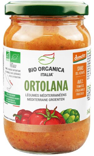 BOI Bio Ortolana tomatensaus met mediterrane groenten 350 g