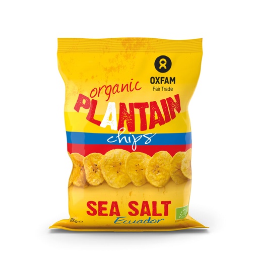 Oxfam BIO Plantain chips zout 85g