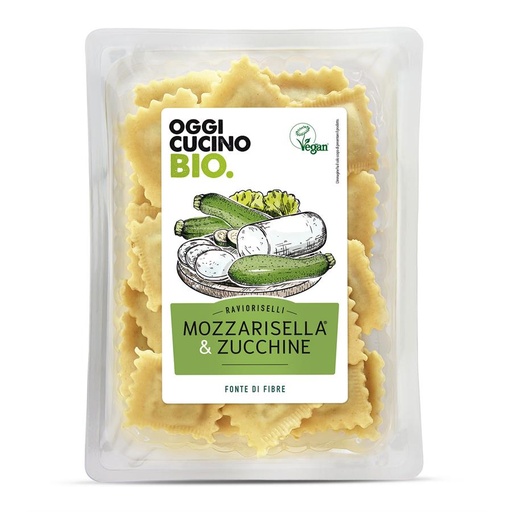 OGGI CUCINO Ravioli mozza courgette 250g Mozzarisella vegan