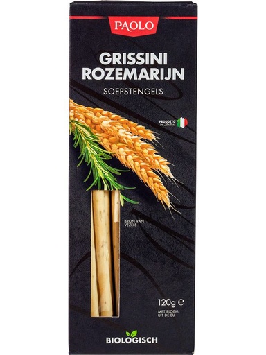 PAOLO Grissini rozemarijn 120g